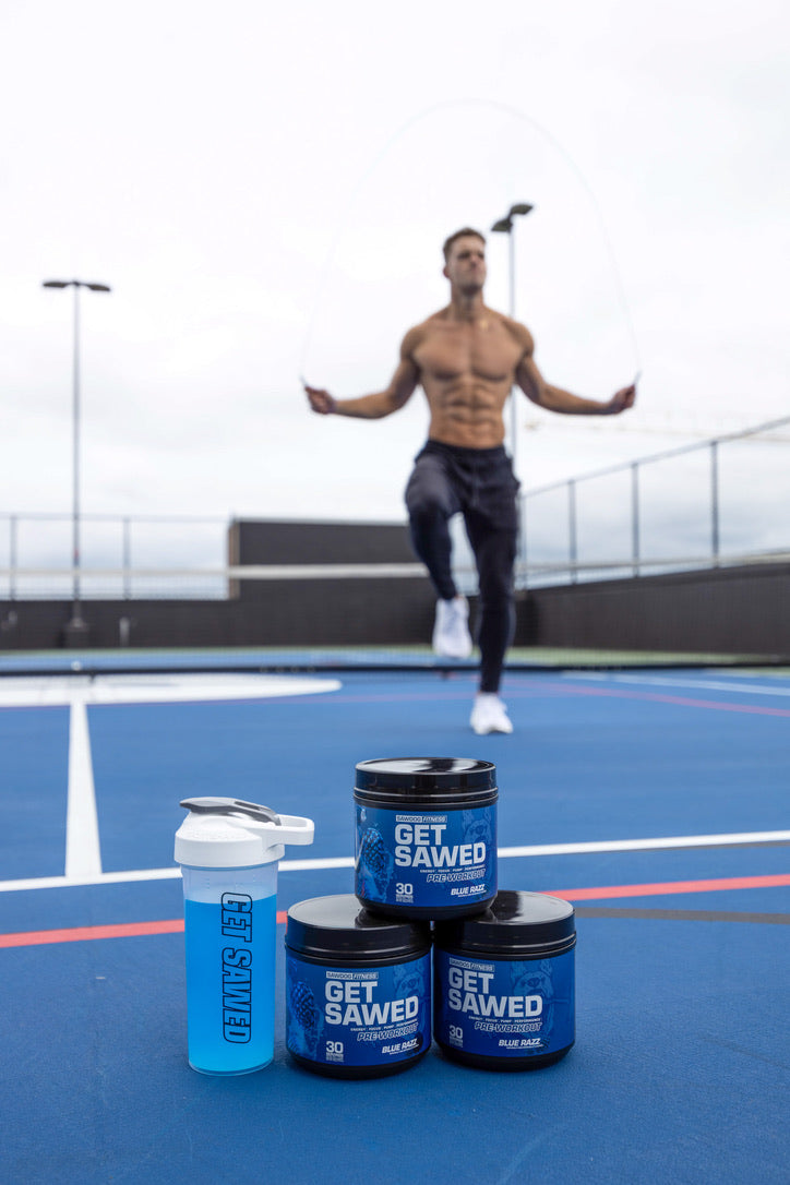 Get Sawed Pre Workout Three Tub Bundle Blue Razz – Sawdog Fitness