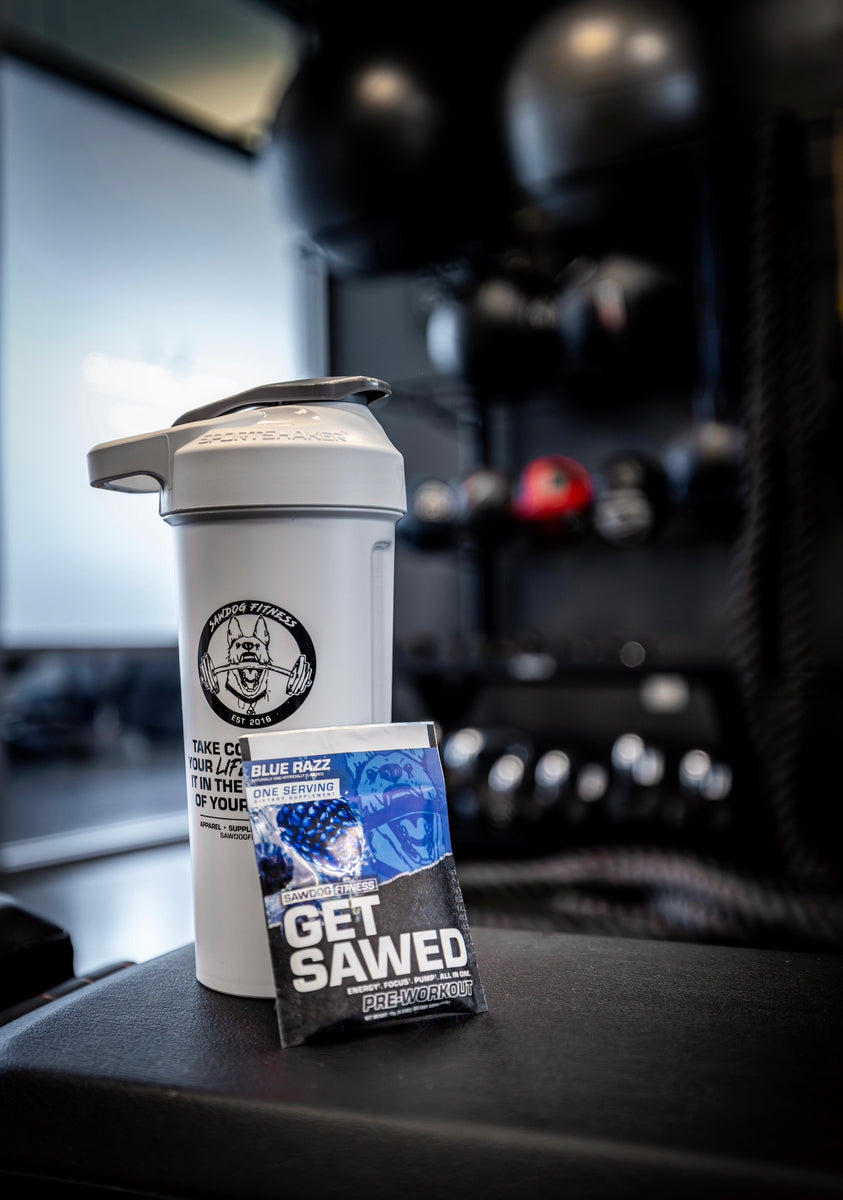 Clear Get Sawed Shaker Bottle – Sawdog Fitness