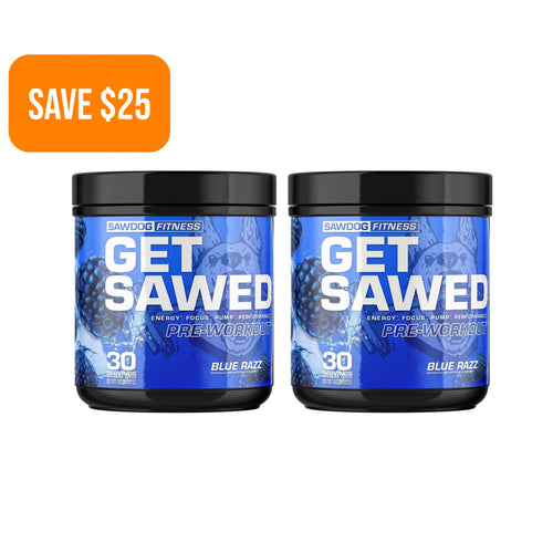 Get Sawed Pre Workout Two Tub Bundle
