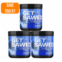 Get Sawed Pre Workout Three Tub Bundle Blue Razz